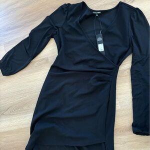 Fashion nova black mini dress